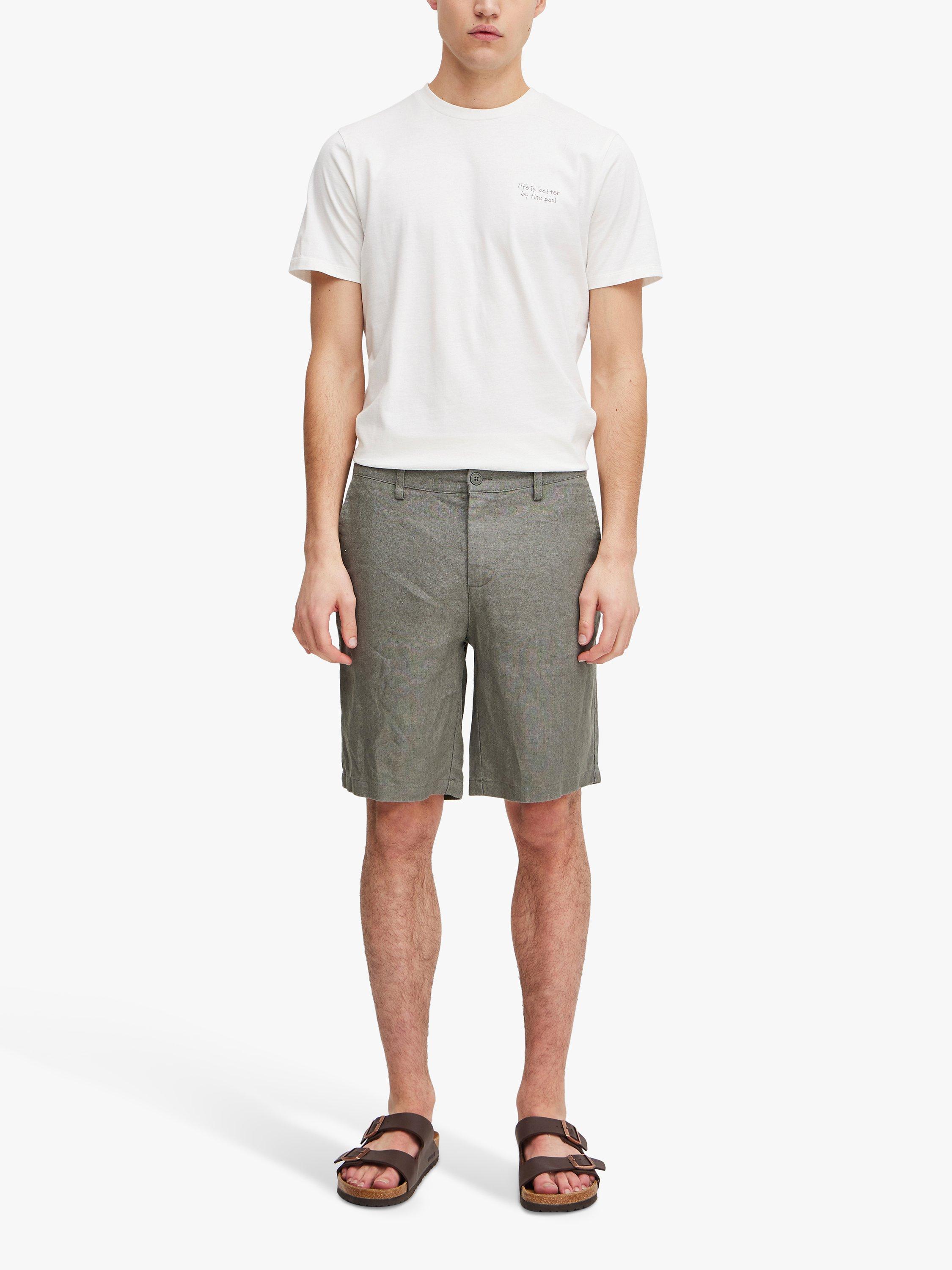 Product image 3 of 6, which shows Casual Friday Pandrup Linen Shorts, Agave Green, S