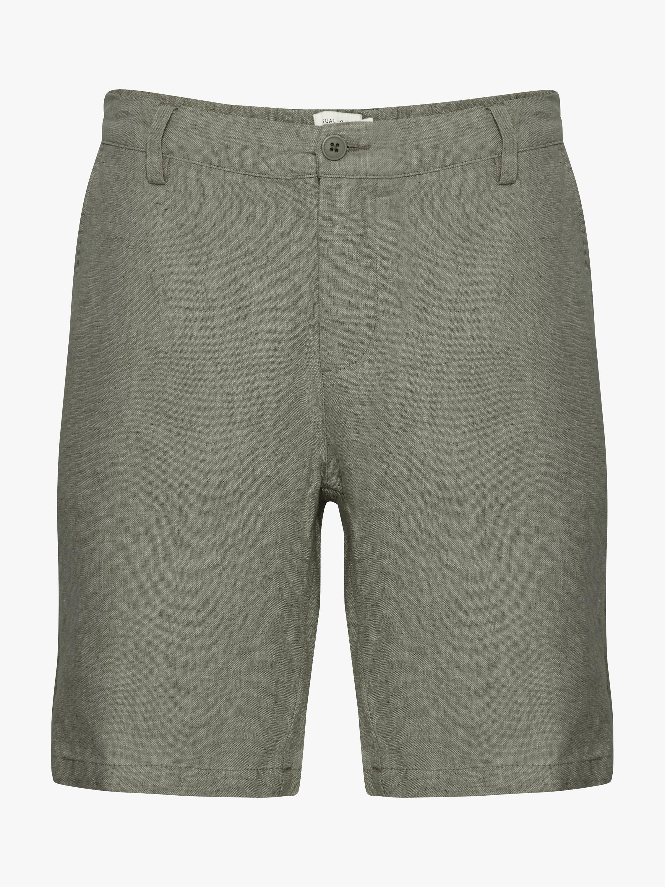 Product image 4 of 6, which shows Casual Friday Pandrup Linen Shorts, Agave Green, S