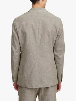 Casual Friday Bille Linen Mix Single Breasted Blazer - view 2, Mermaid Melange