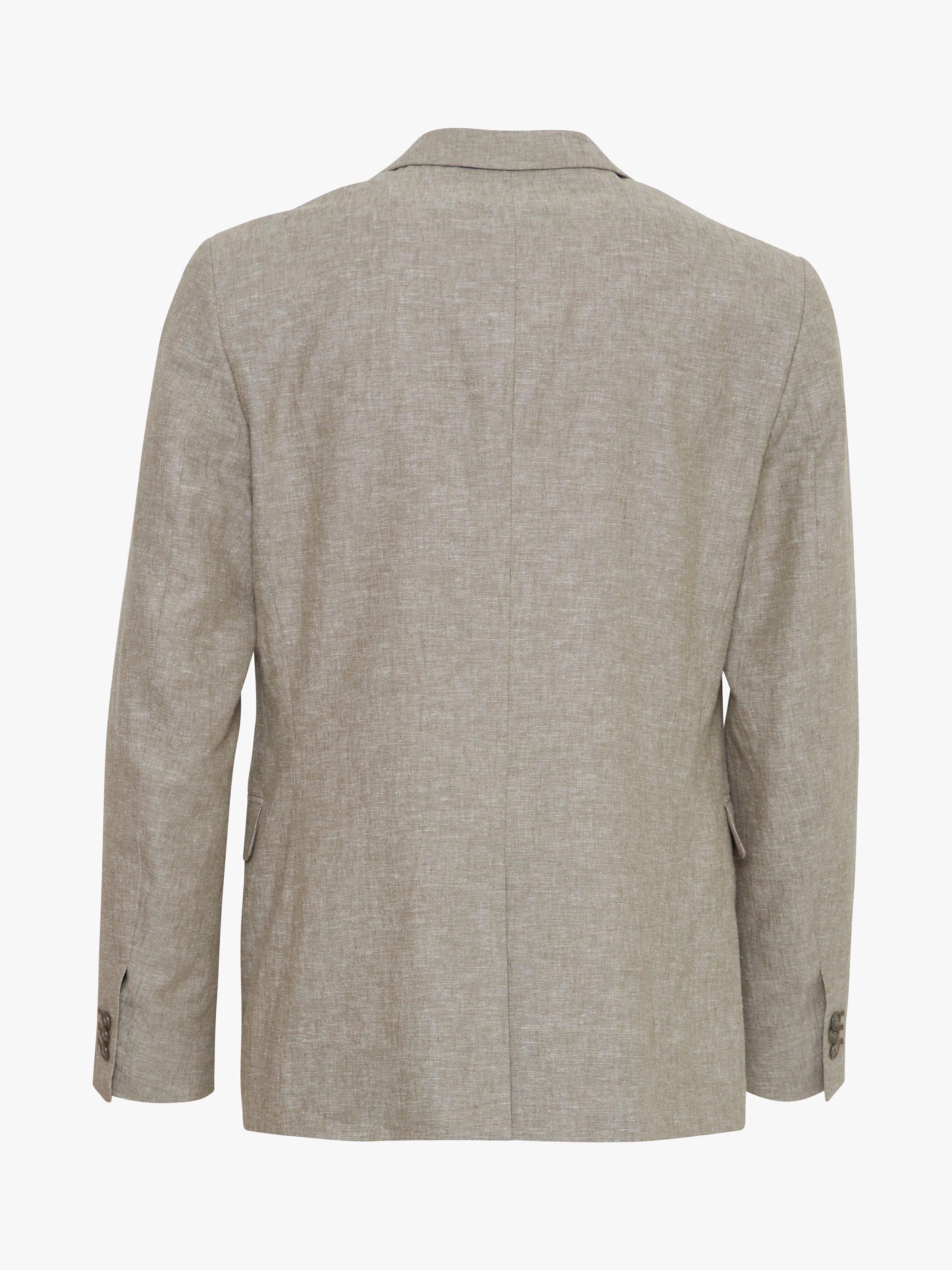 Product image 5 of 6, which shows Casual Friday Bille Linen Mix Single Breasted Blazer, Mermaid Melange, 48