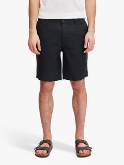 Casual Friday Pandrup Linen Shorts, Black Beauty
