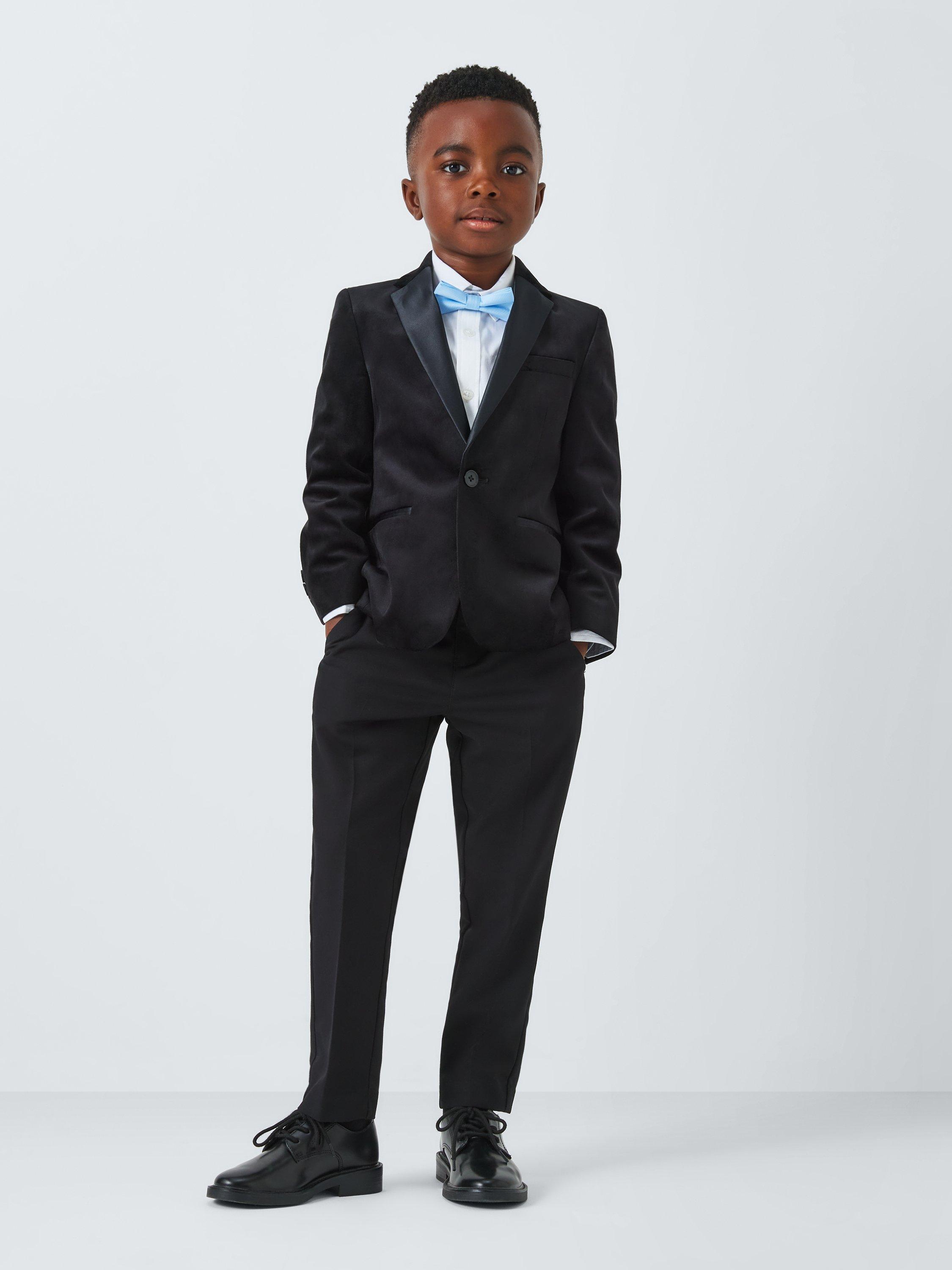 John Lewis Heirloom Collection Kids Velvet Blazer Black
