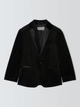 John Lewis Heirloom Collection Kids' Velvet Blazer, Black