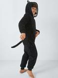 John Lewis Kids' Sparkle Cat Onesie, Black