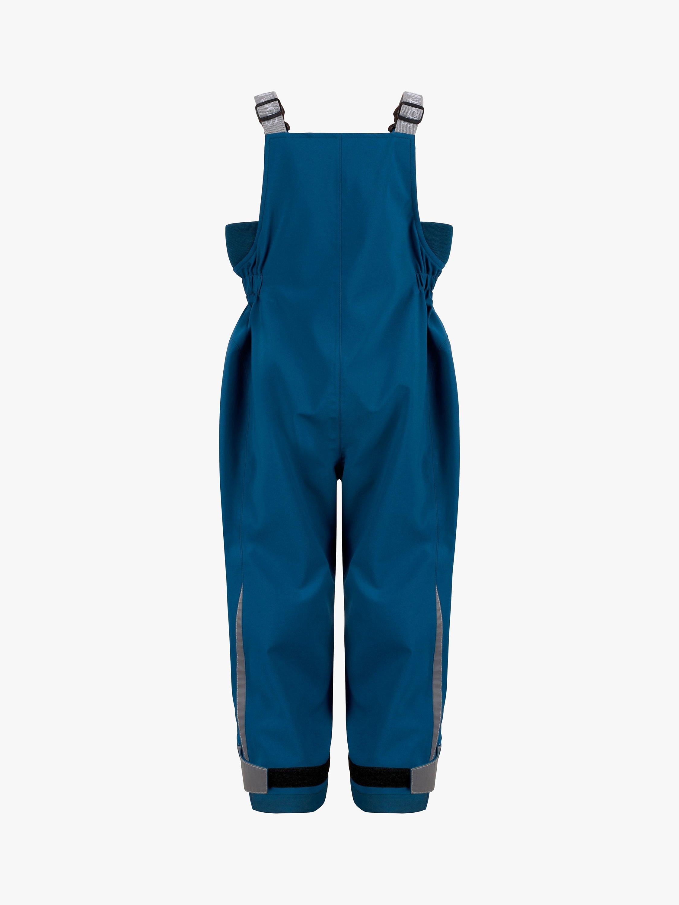 Product image 2 of 5, which shows Spotty Otter Kids' Adventure Waterproof Dungarees, Navy, 1-2 years