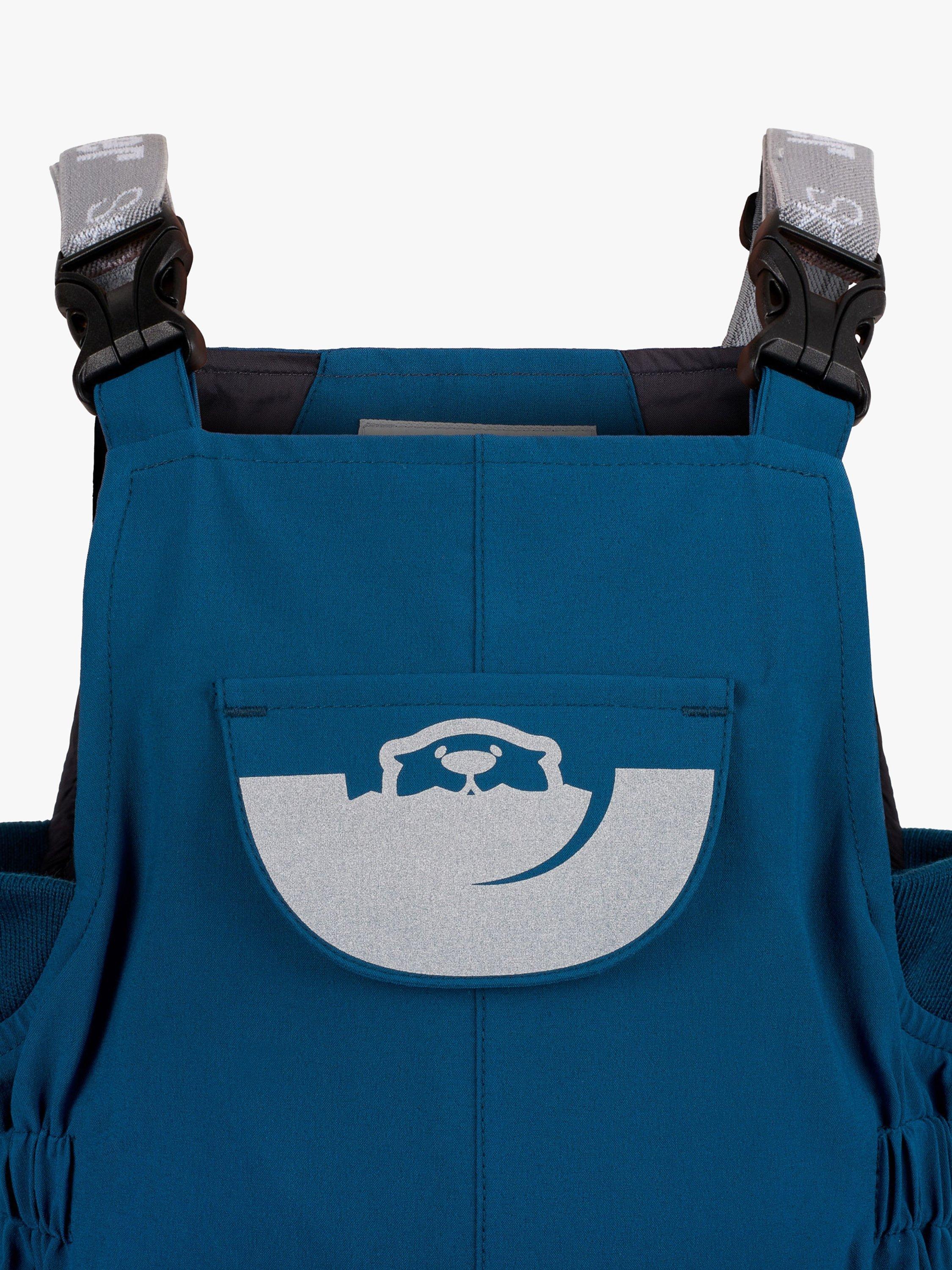 Product image 3 of 5, which shows Spotty Otter Kids' Adventure Waterproof Dungarees, Navy, 1-2 years