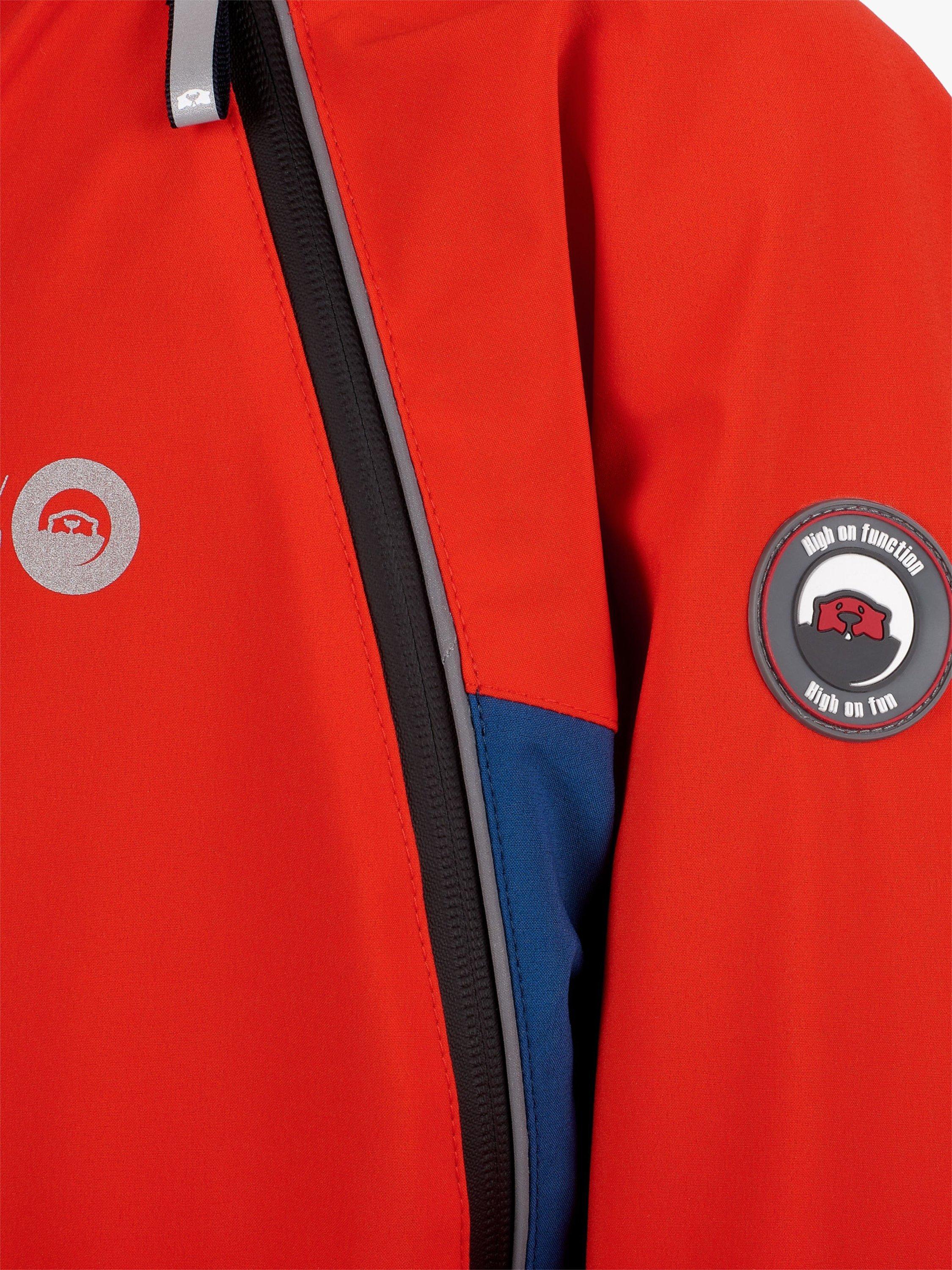 Product image 6 of 7, which shows Spotty Otter Kids' Adventure Waterproof Splashsuit, Red, 6-12 months