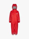 Spotty Otter Kids' Forest Ranger Waterproof Splashsuit, Red