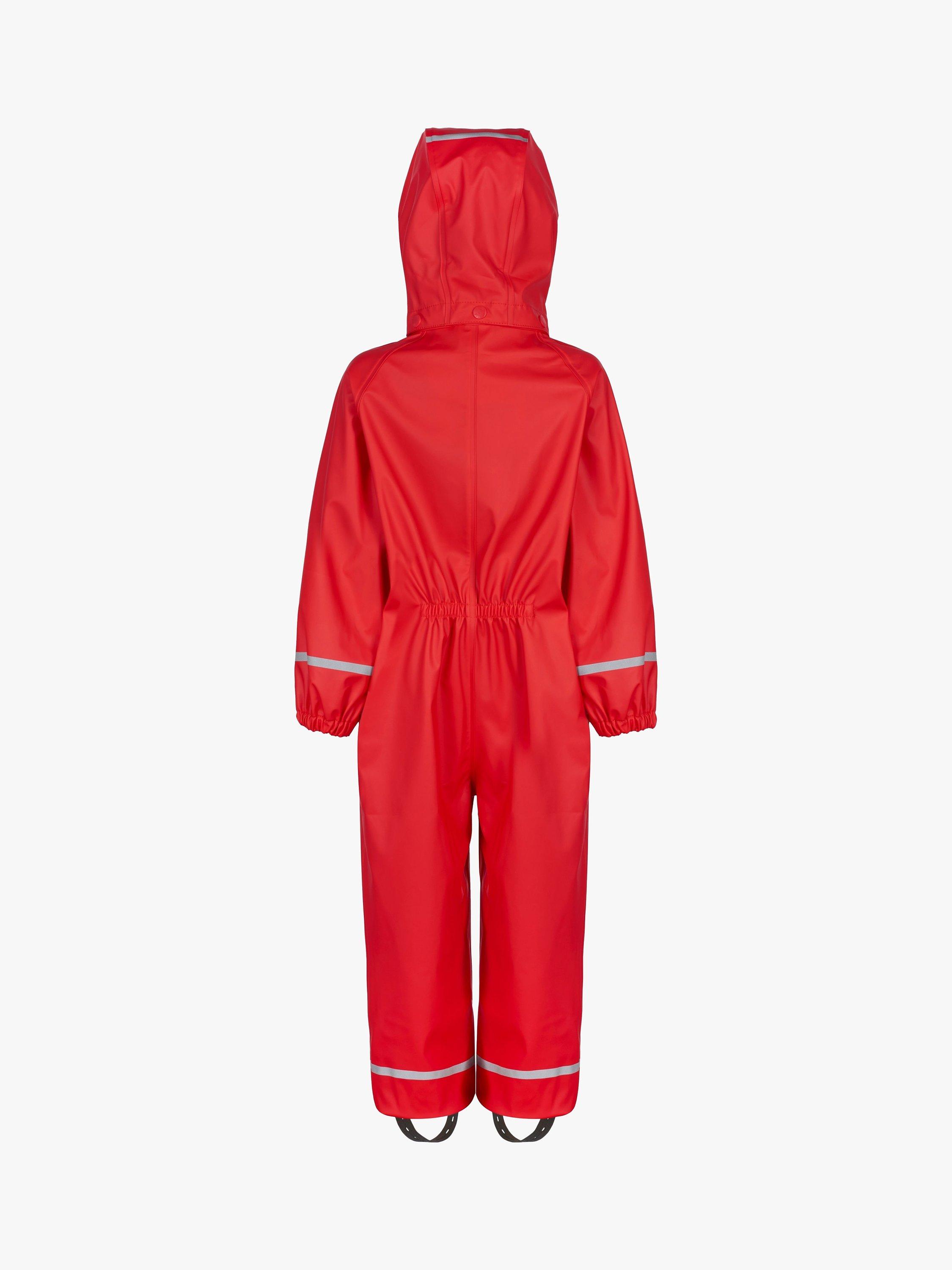 Product image 2 of 5, which shows Spotty Otter Kids' Forest Ranger Waterproof Splashsuit, Red, 1-2 years