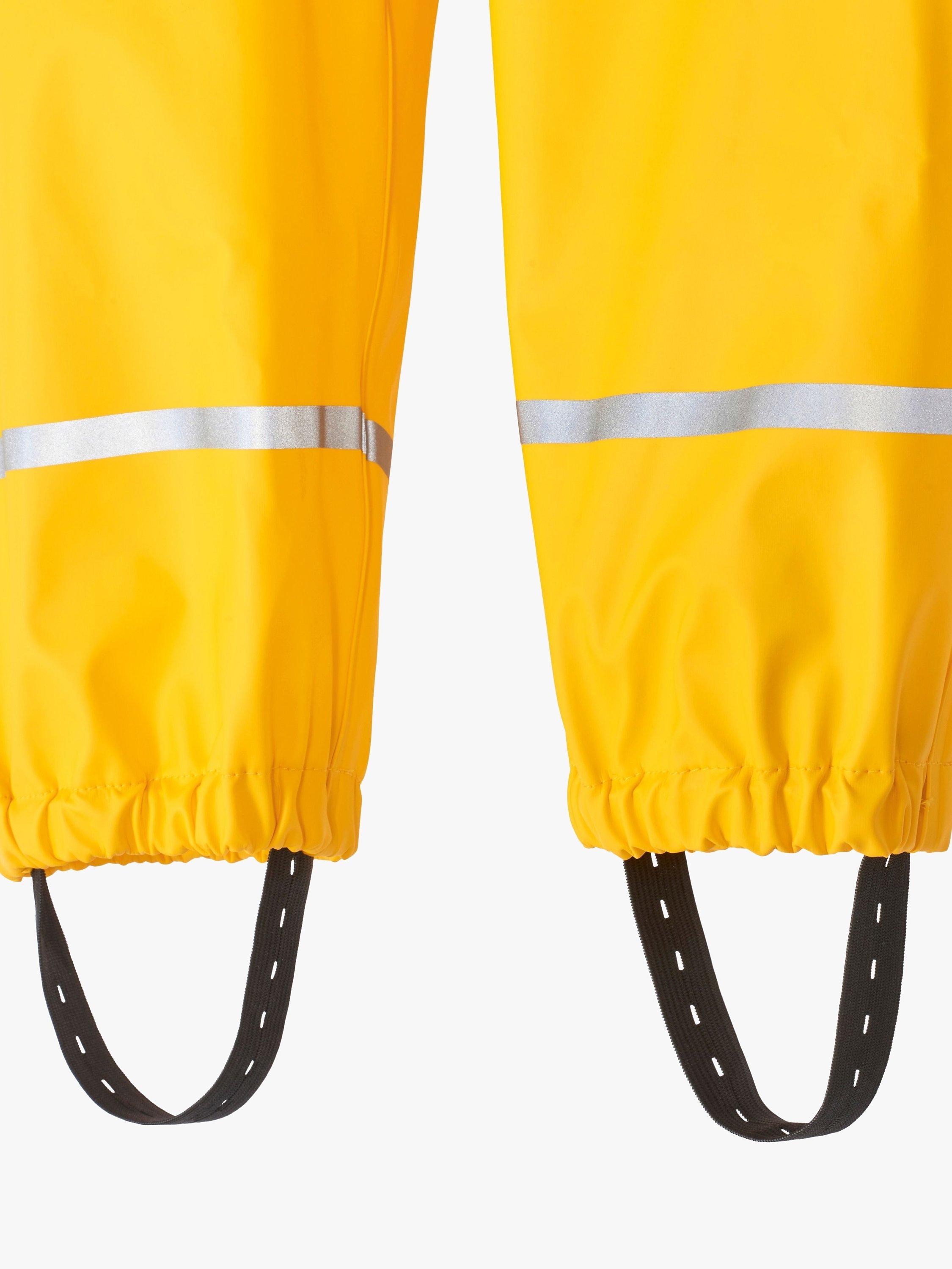 Product image 3 of 3, which shows Spotty Otter Kids' Forest Ranger Waterproof Dungarees, Yellow, 1-2 years