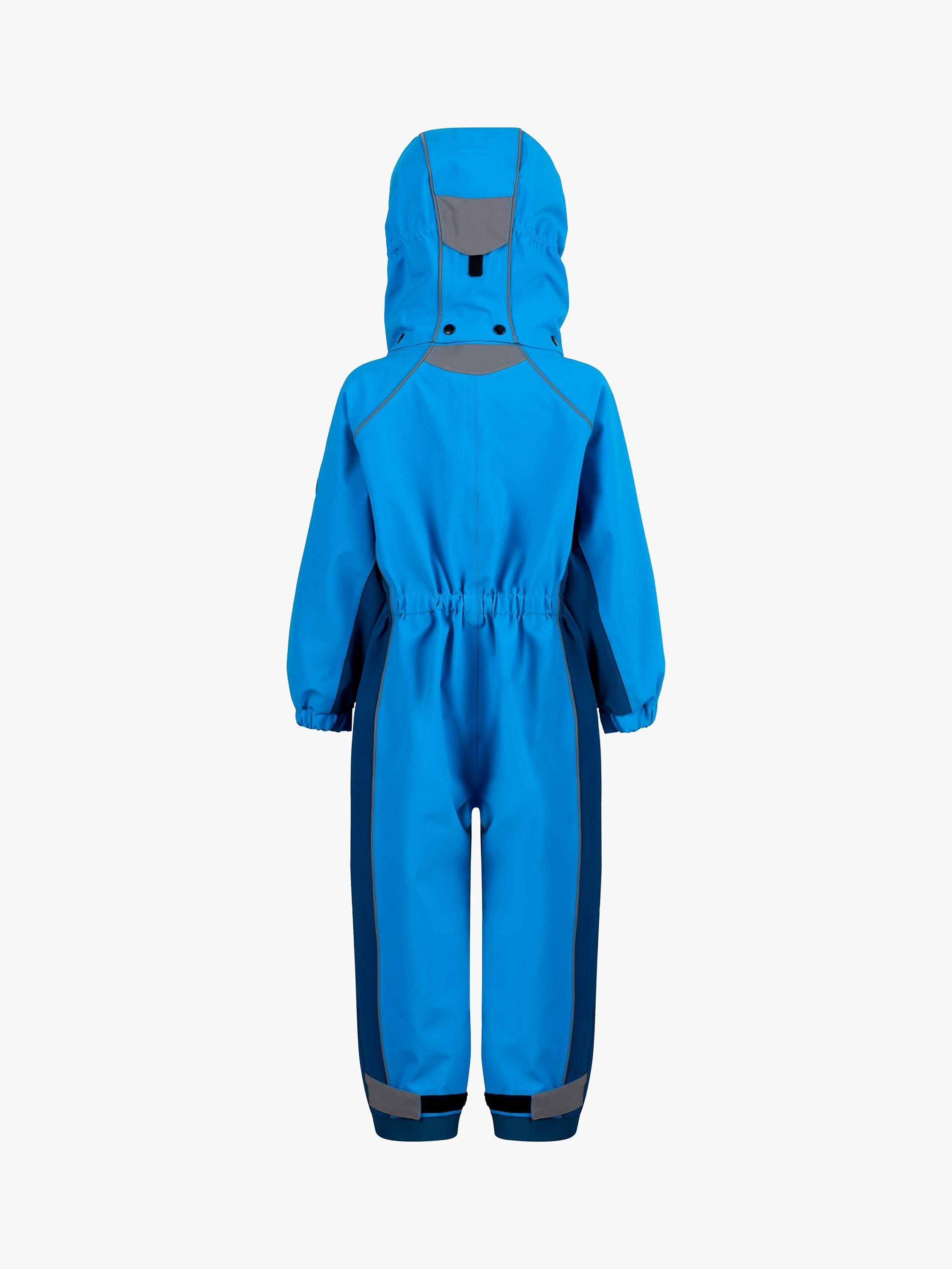 Product image 2 of 7, which shows Spotty Otter Kids' Adventure Waterproof Splashsuit, Methyl Blue, 6-12 months