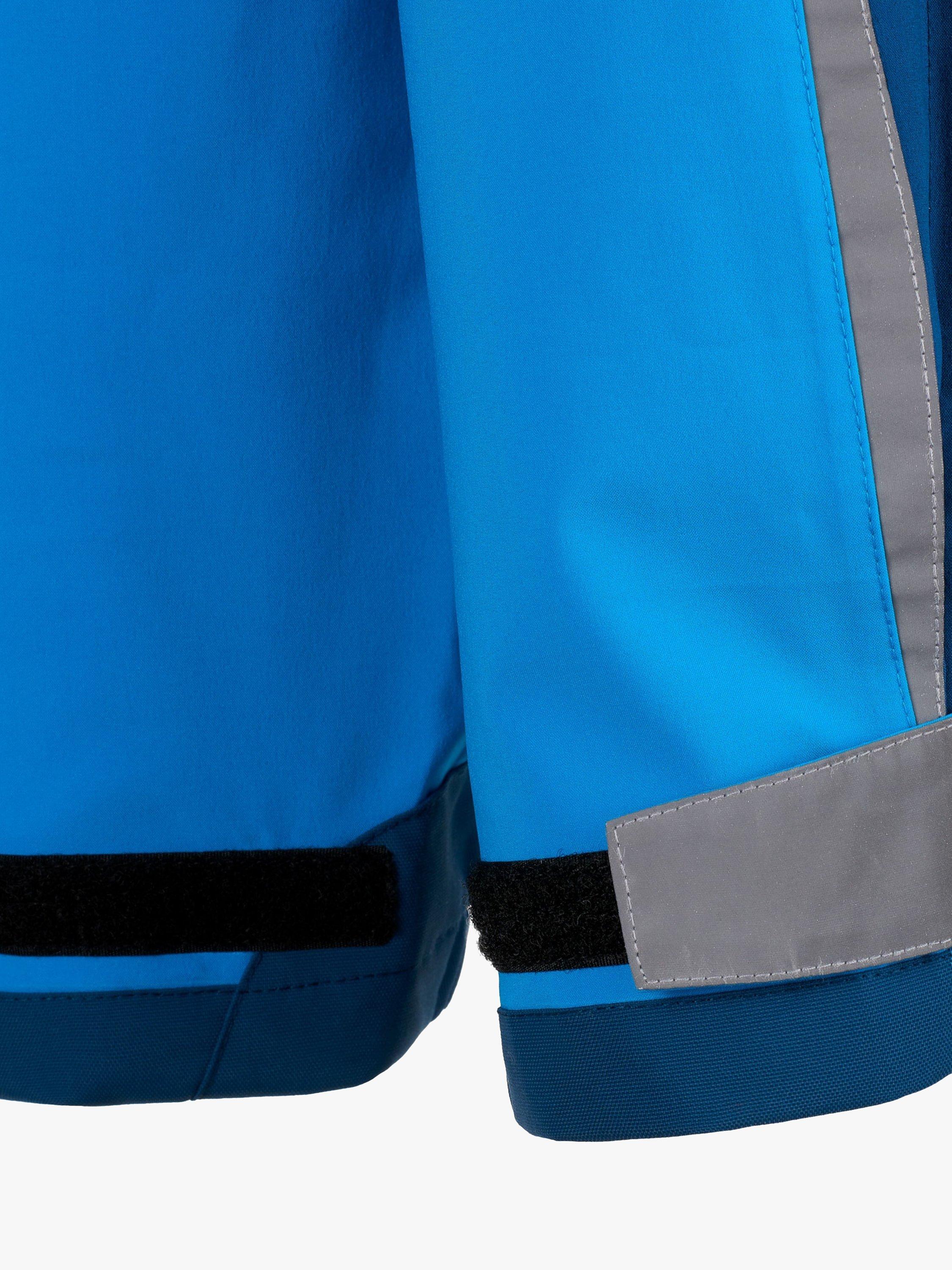 Product image 5 of 5, which shows Spotty Otter Kids' Adventure Waterproof Dungarees, Methyl Blue, 1-2 years