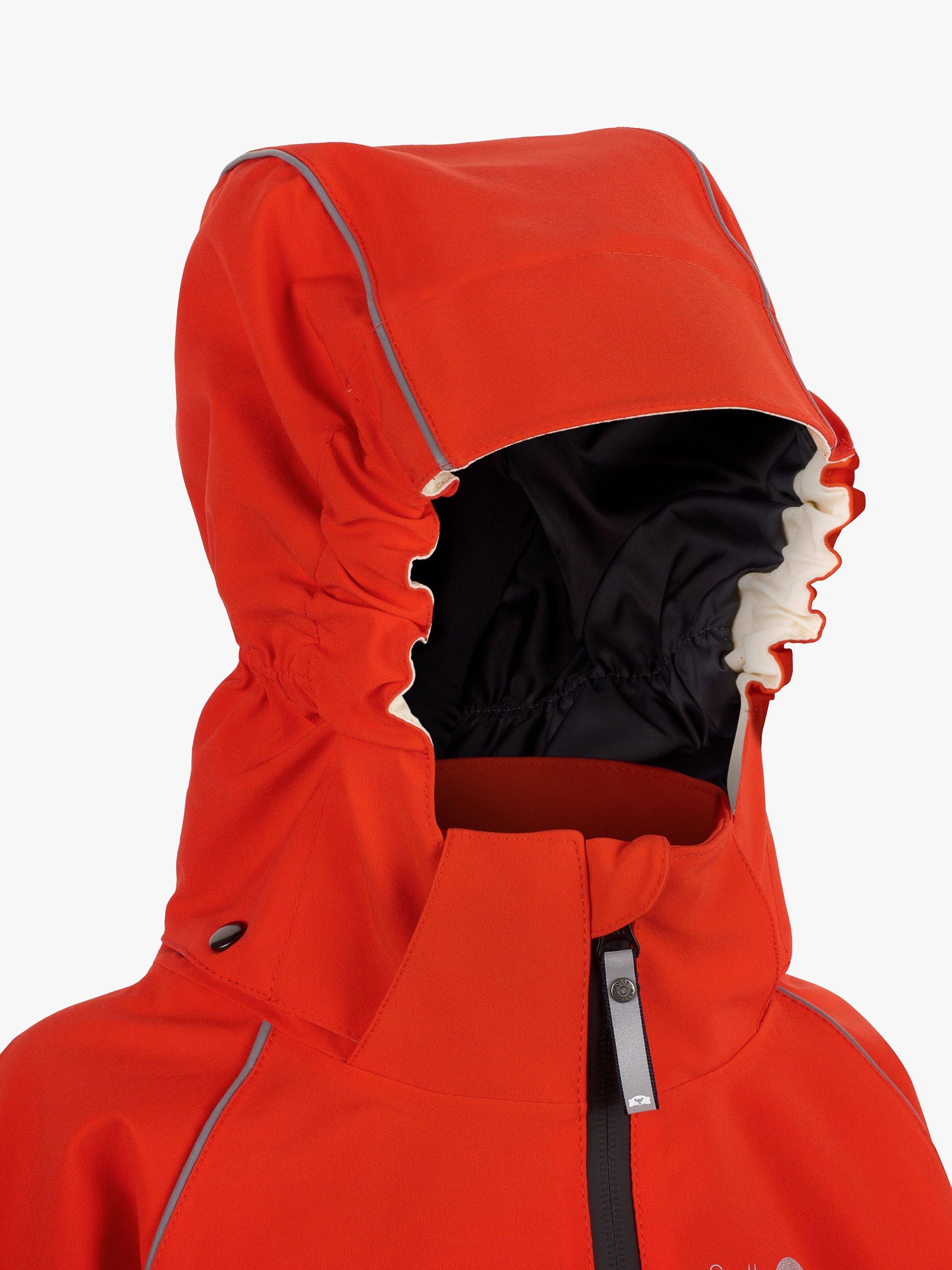 Product image 3 of 7, which shows Spotty Otter Kids' Adventure Waterproof Jacket, Fiery Red, 2-3 years