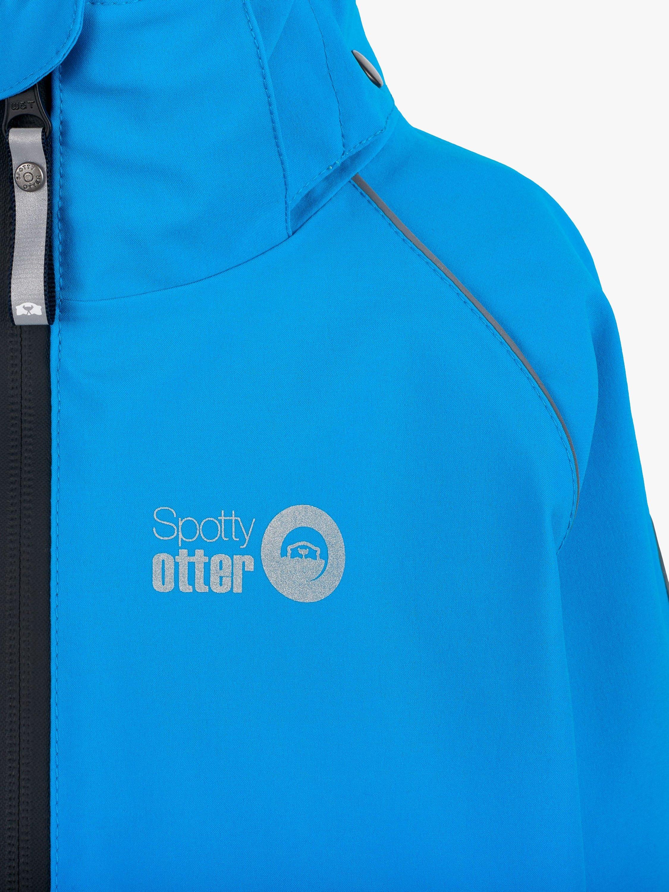 Product image 4 of 7, which shows Spotty Otter Kids' Adventure Waterproof Jacket, Methyl Blue, 2-3 years