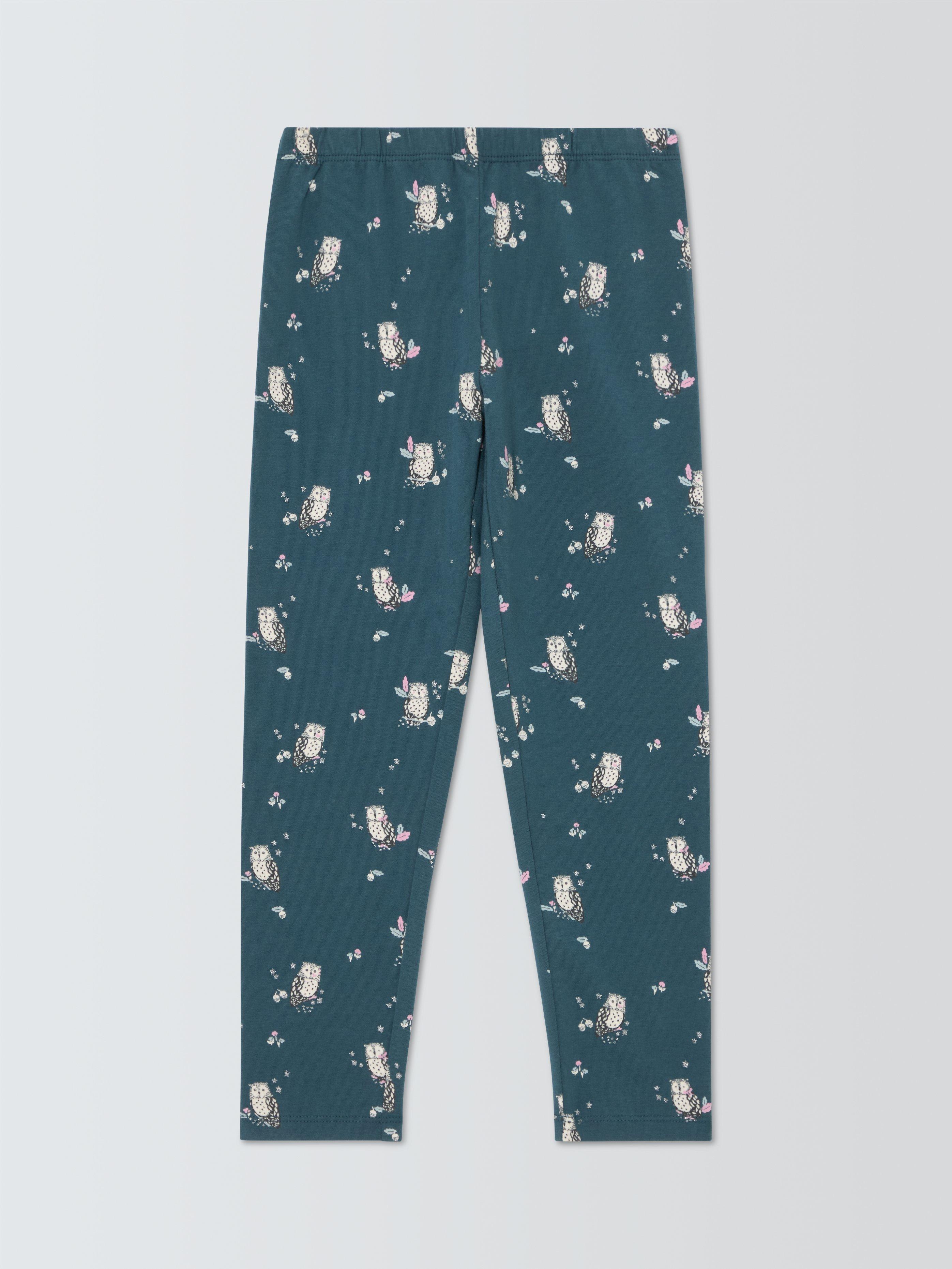 John Lewis Kids Owl Leggings Dark Blue