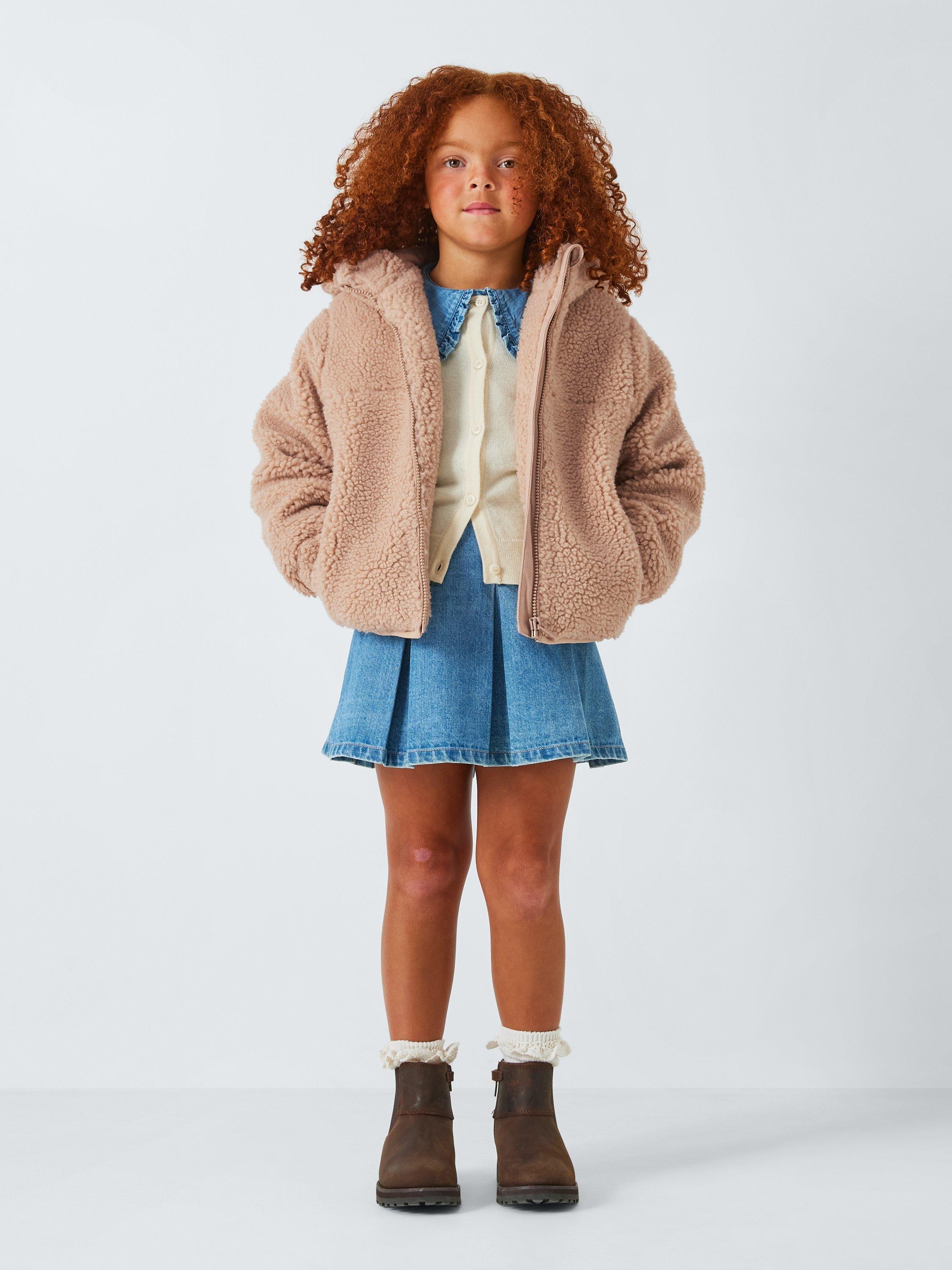 Girls teddy bomber jacket clearance