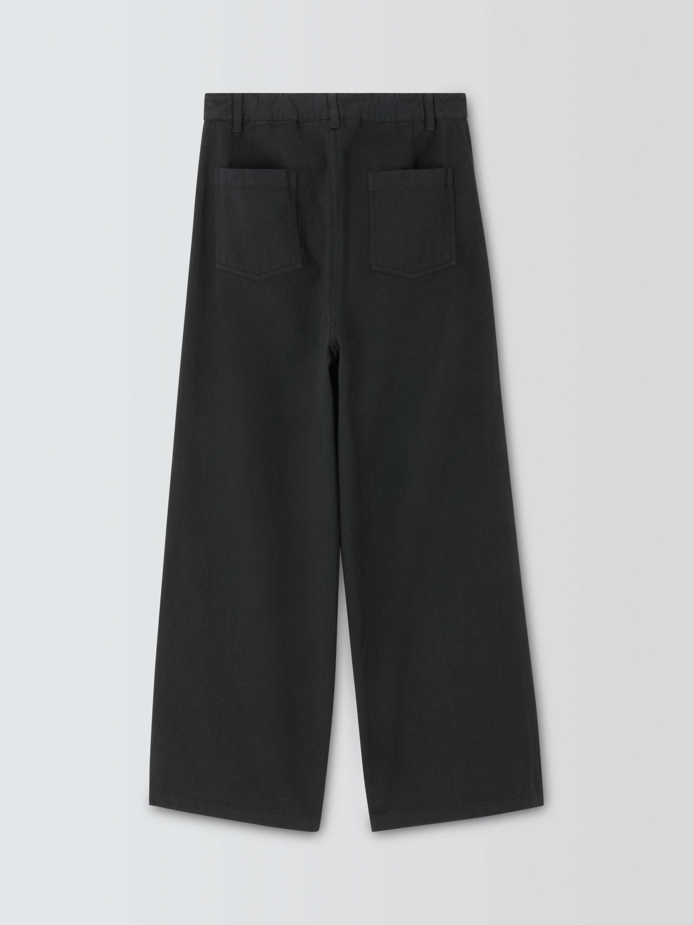 Product image 8 of 8, which shows John Lewis Kids' Wide Leg Trousers, Charcoal, 12 years