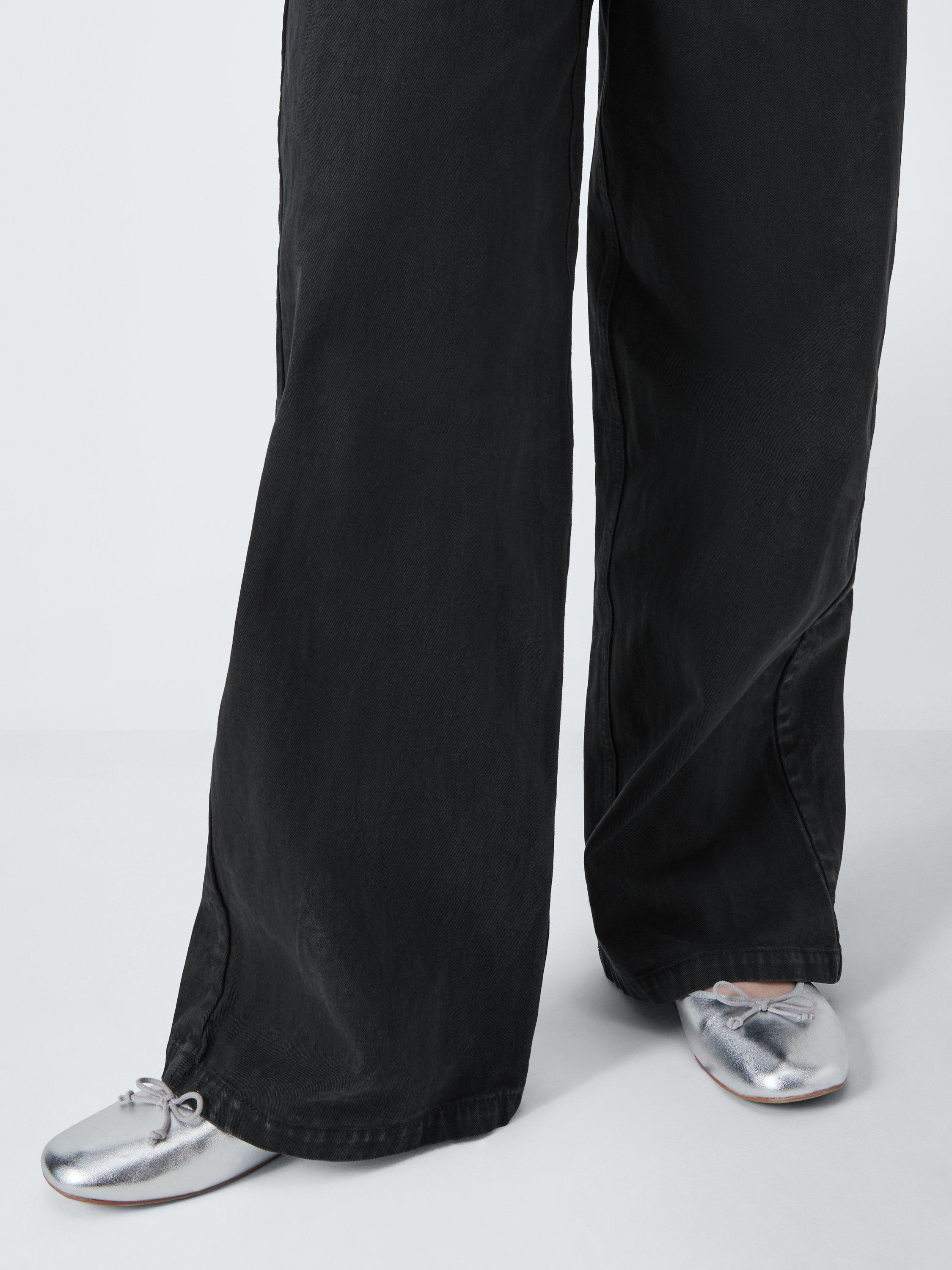 Product image 5 of 8, which shows John Lewis Kids' Wide Leg Trousers, Charcoal, 12 years