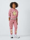 John Lewis Kids' Sequin Stars Joggers, Pink