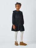 John Lewis KIds' Corduroy Tiered Dress, Navy