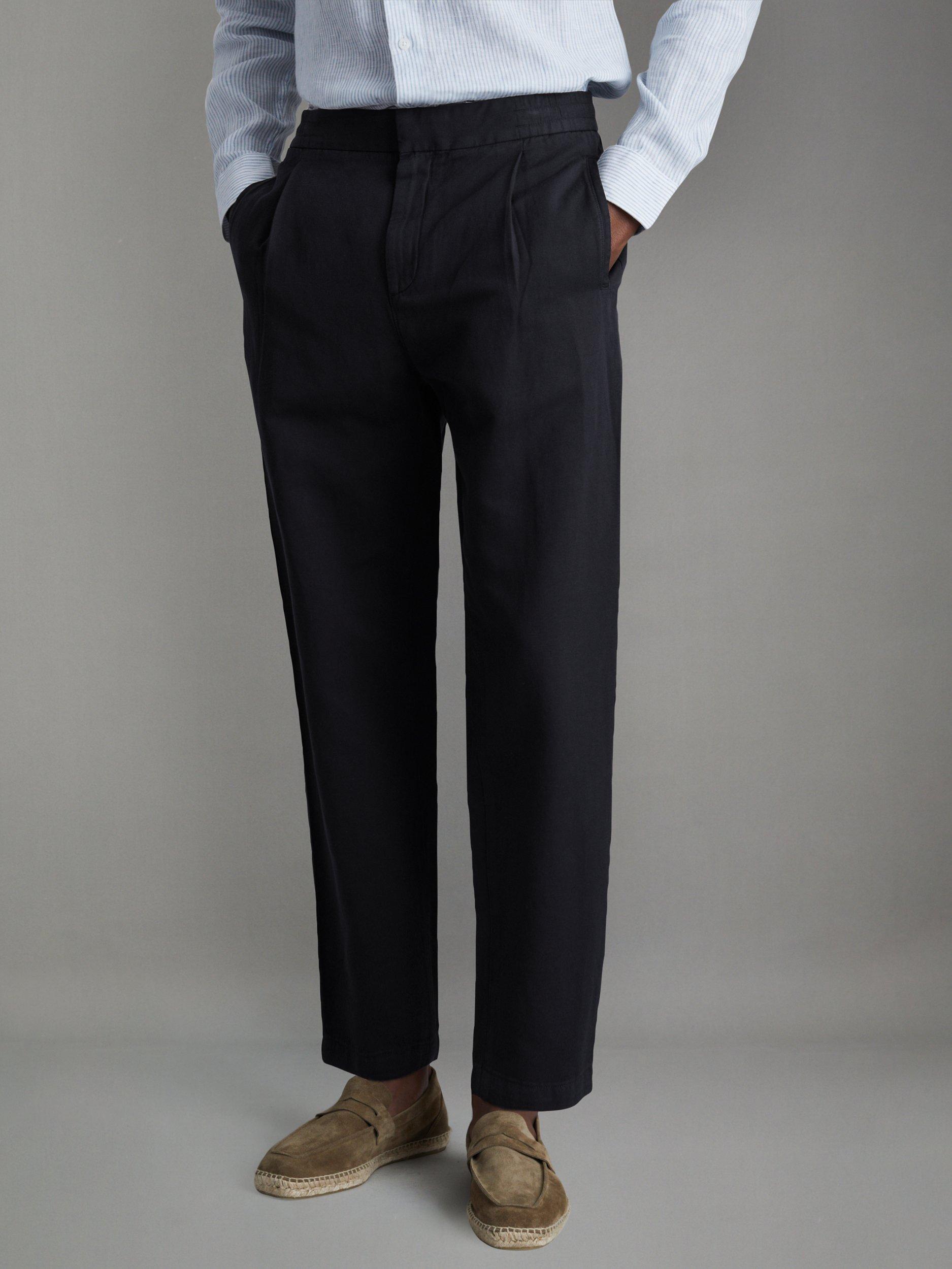 Reiss Pact Linen Blend Trousers