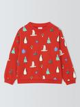 John Lewis ANYDAY Kids' Christmas Graphic Sweatshirt, Red