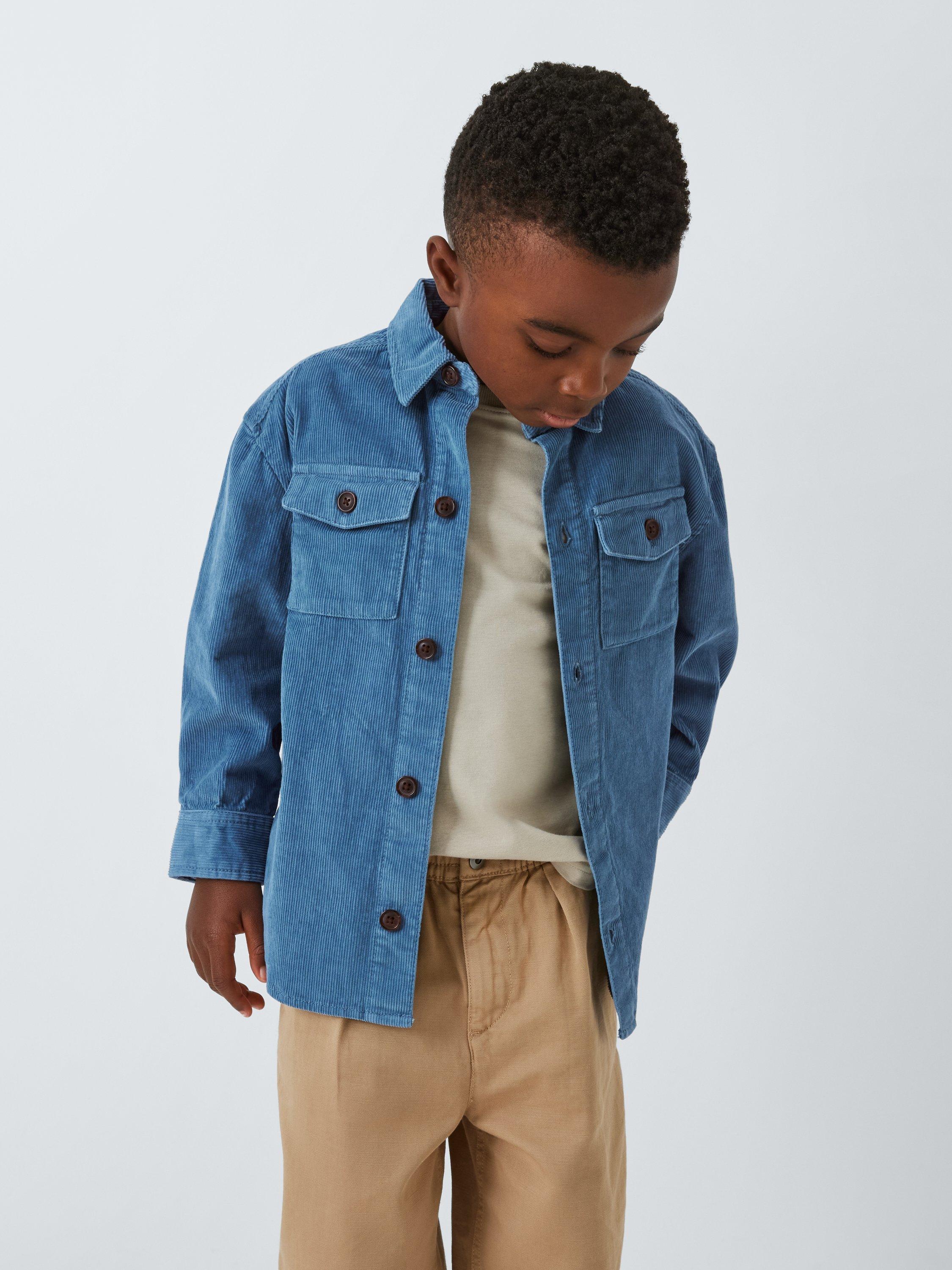 John Lewis Kids' Needlecord Shirt, Riverside