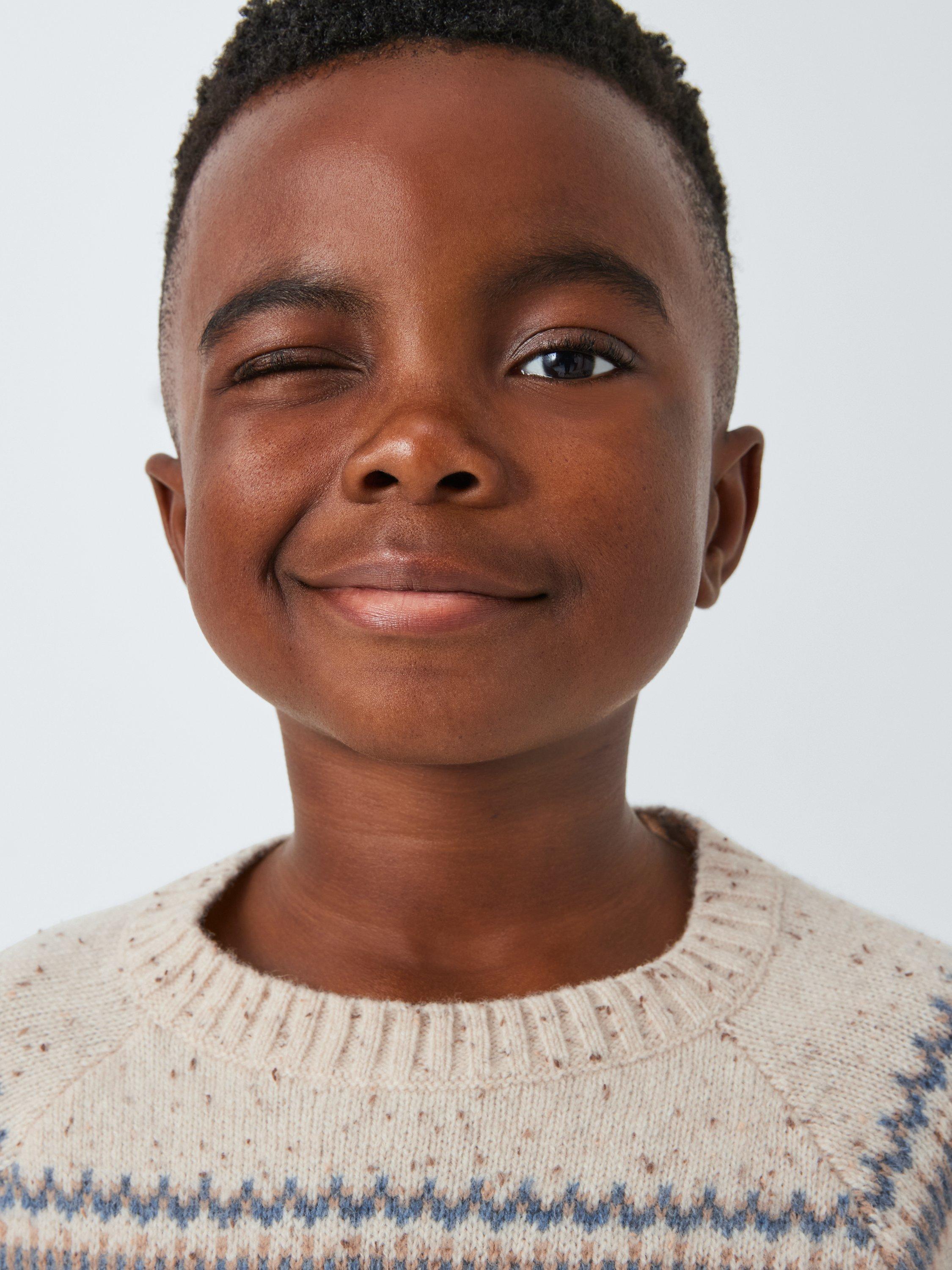 John Lewis Heirloom Collection Kids' Fair Isle Wool Blend Jumper ...