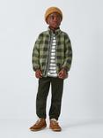 John Lewis Kids' Zip Through Check Fleece Jacket