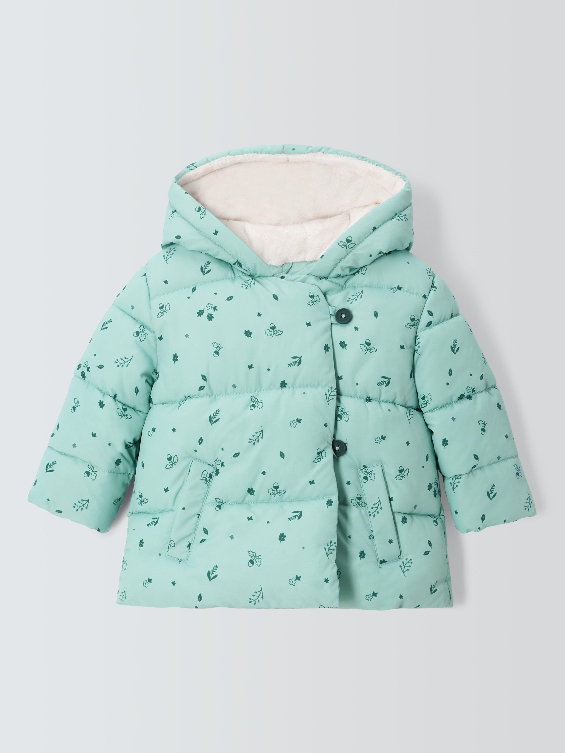 John Lewis Baby Acorn Flower Padded Jacket Multi