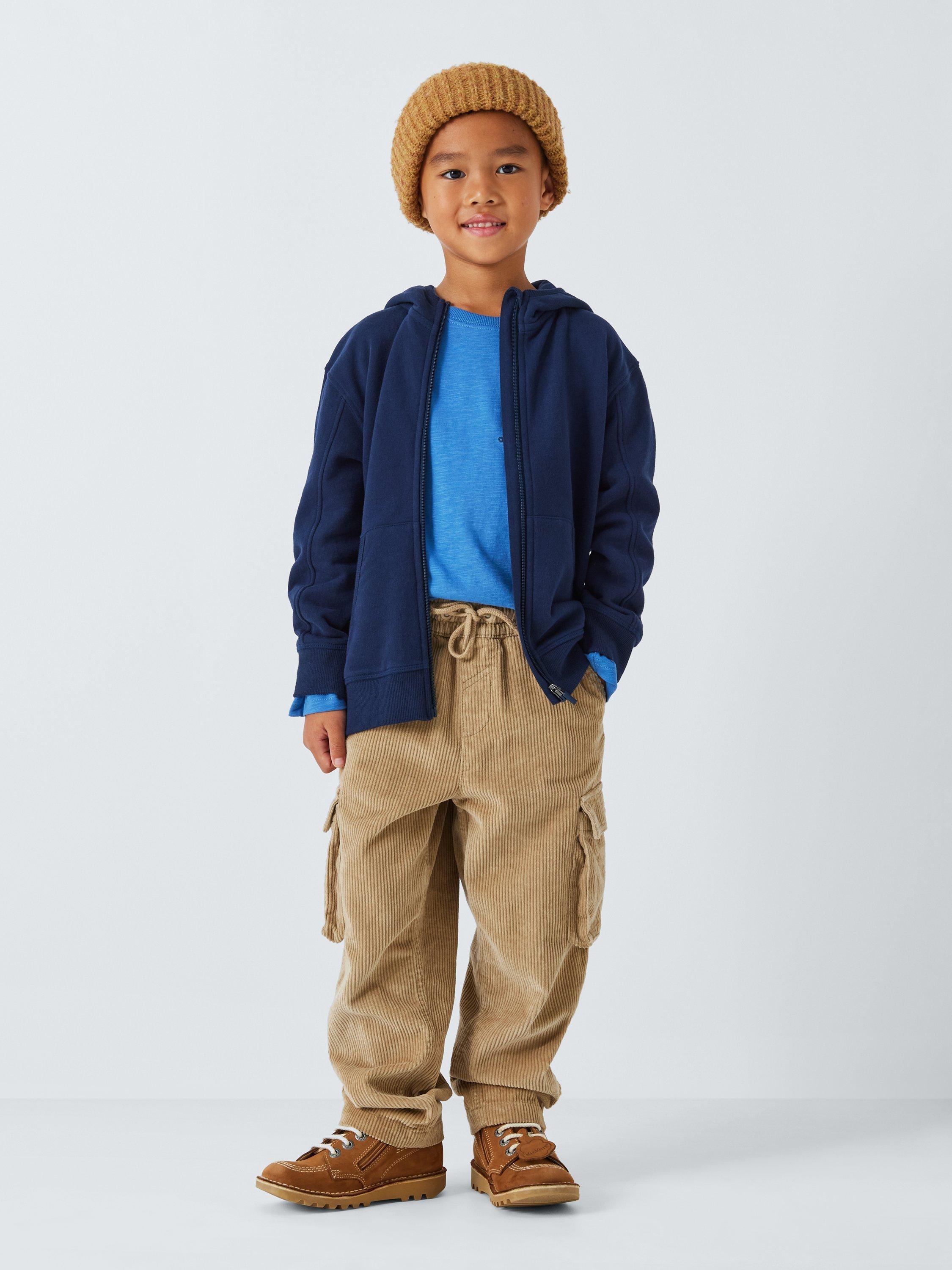 Product image 2 of 8, which shows John Lewis Kids' Moutain Bear Graphic Top, Blue, 6 years