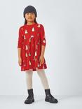 John Lewis ANYDAY Kids' Christmas Graphic Dress, Red