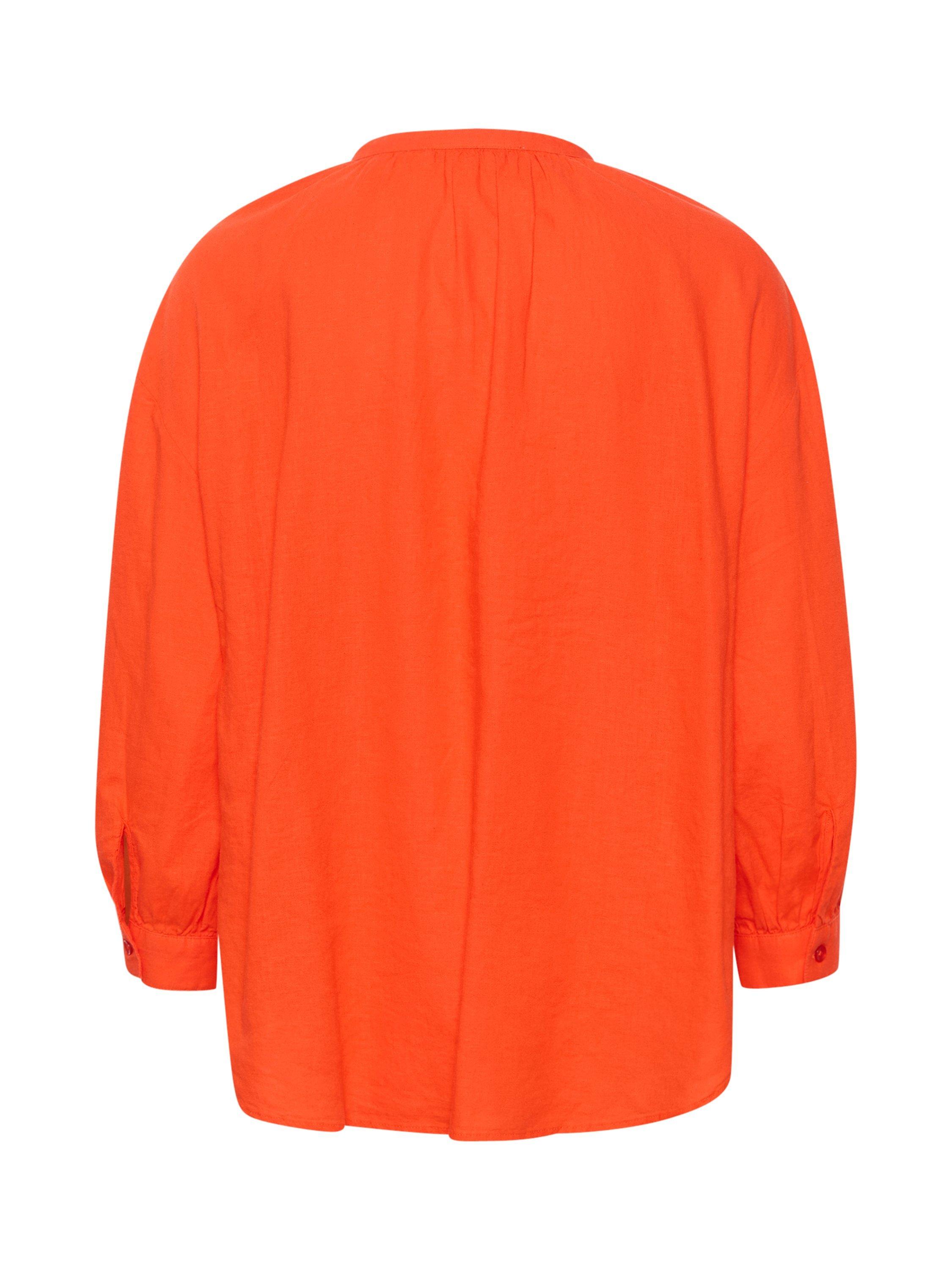 InWear Ellie V-notch Neck 3/4 Sleeve Blouse, Cherry Tomato, 8