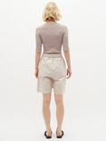 InWear Elina High Waisted Tying Belt Shorts, Haze