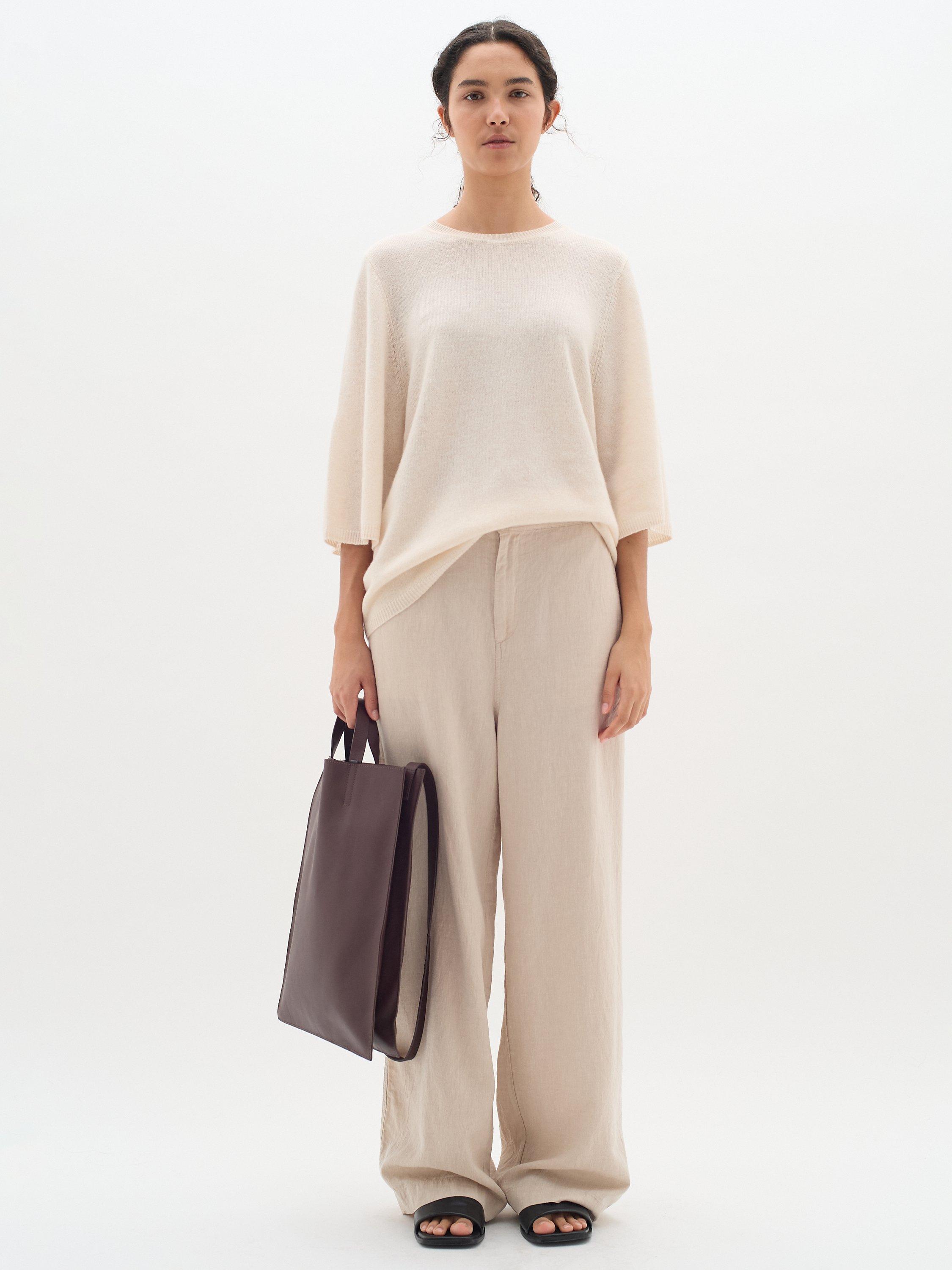 InWear Ellie High Waist Straight Leg Trousers, Haze Melange