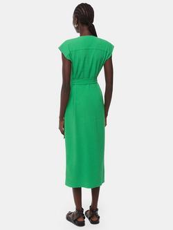 Whistles Misty Midi Dress, Green - view 2, Green