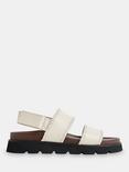 Whistles Ruben Whipstitch Leather Sandals, Ivory