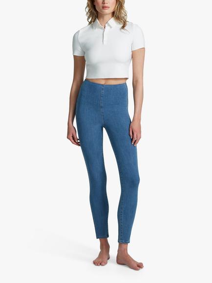 Commando Stretch Denim Leggings, Light Indigo