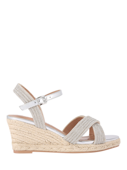 Carvela Divine Espadrilles, Silver