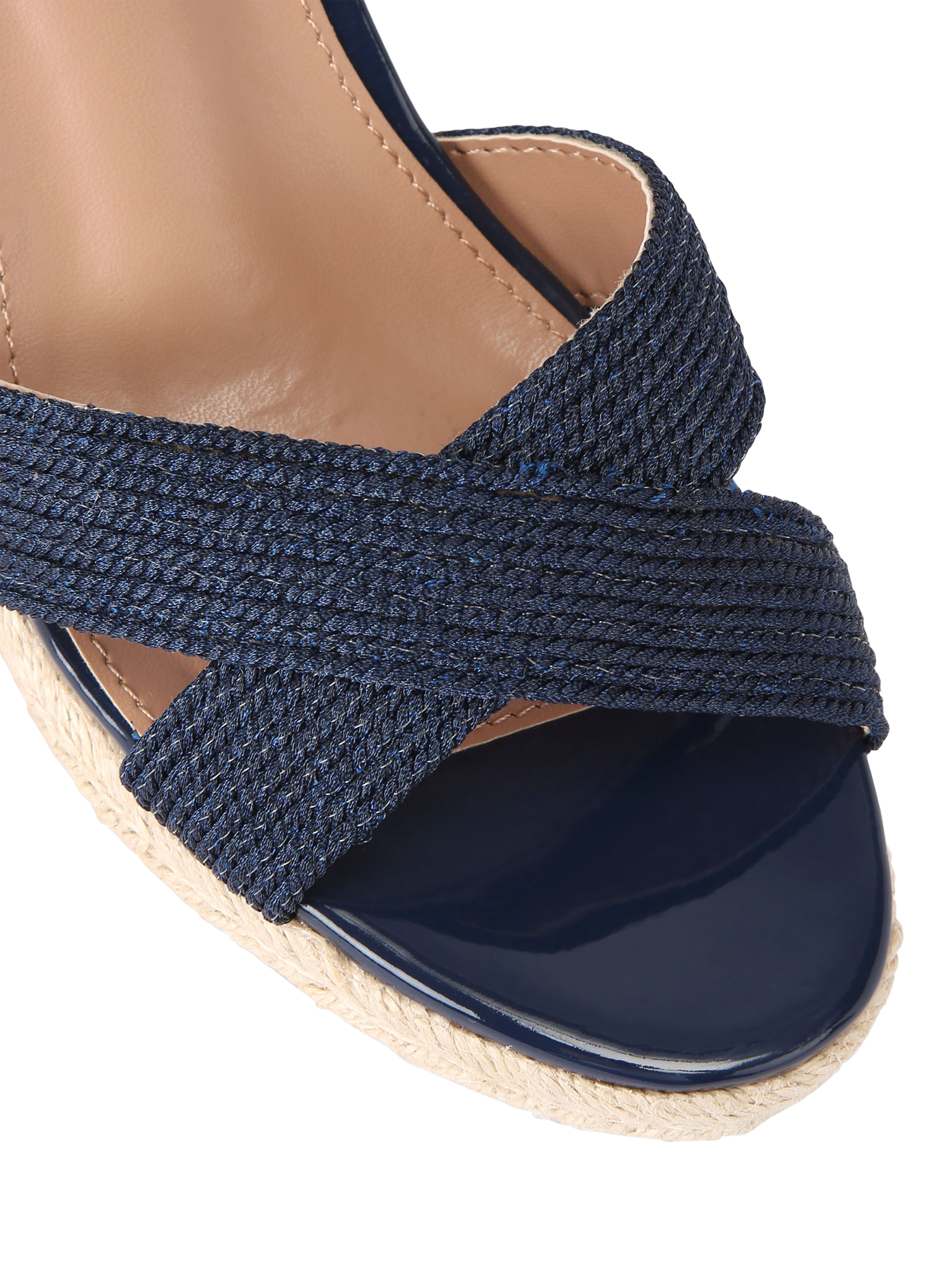 Carvela Divine Espadrilles, Navy, 3