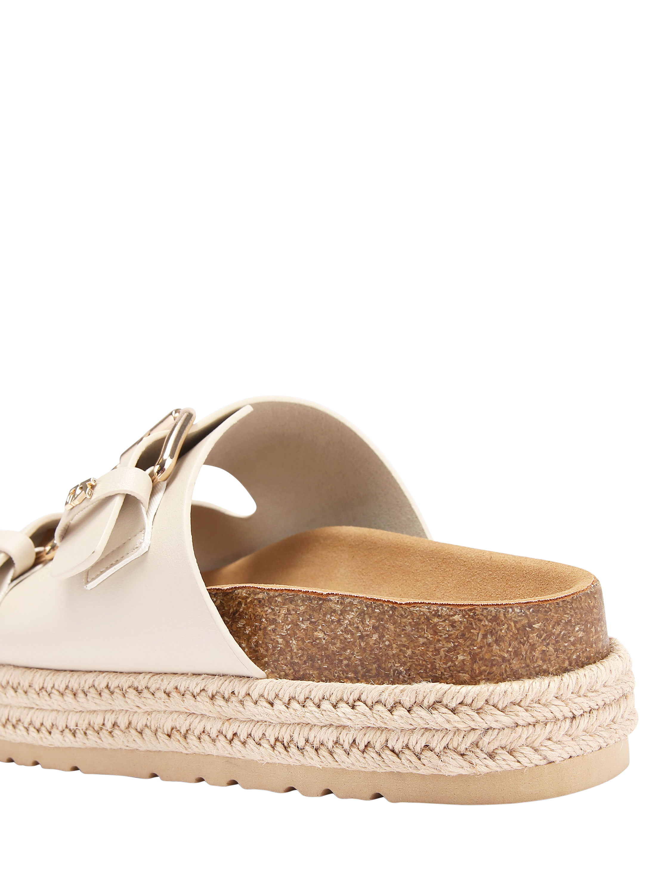 Product image 4 of 4, which shows KG Kurt Geiger Raquel Footbed Sandals, Putty, 3