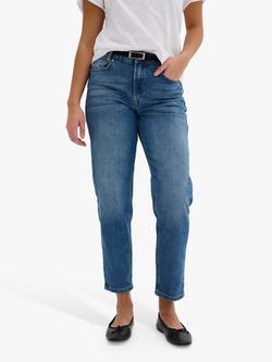 MY ESSENTIAL WARDROBE Mommy High Tapered Jeans, Medium Blue Retro Wash