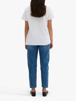 MY ESSENTIAL WARDROBE Mommy High Tapered Jeans - view 2, Medium Blue Retro Wash