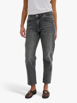 MY ESSENTIAL WARDROBE Mommy High Tapered Jeans, Dark Grey Retro Wash