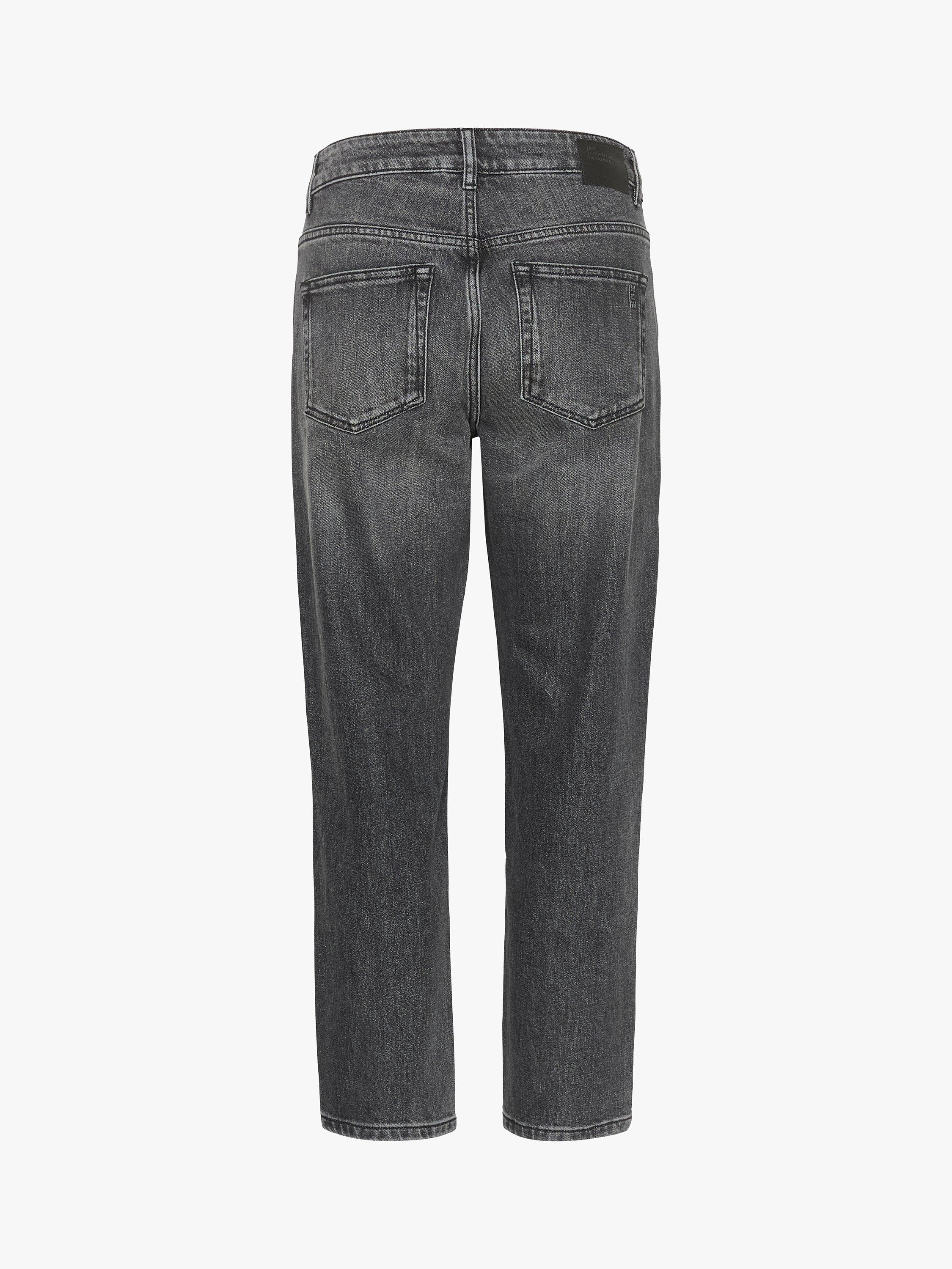 Product image 5 of 5, which shows MY ESSENTIAL WARDROBE Mommy High Tapered Jeans, Dark Grey Retro Wash, 26S