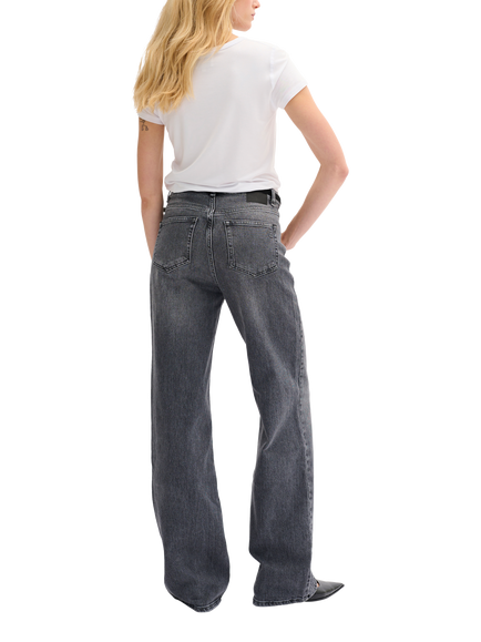 MY ESSENTIAL WARDROBE Louis High Waisted Wide Leg Jeans - view 2, Dark Grey Retro