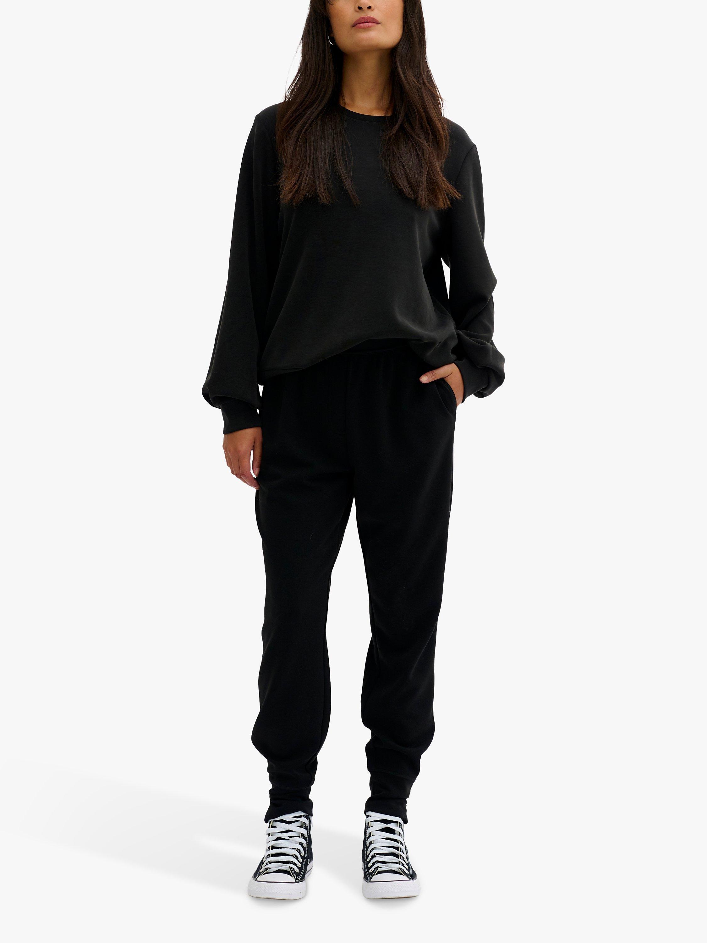 Product image 2 of 2, which shows MY ESSENTIAL WARDROBE Casual Fit Sweatshirt, Black, XS