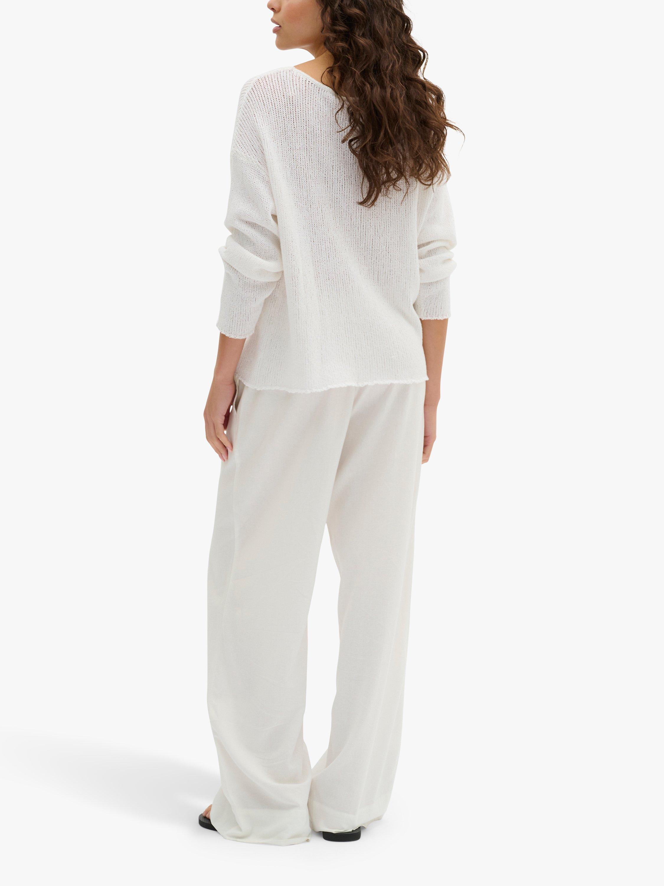 Product image 2 of 5, which shows MY ESSENTIAL WARDROBE Diva Boxy Jumper, Bright White, L