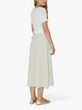 A-VIEW Peony Wrap Midi Skirt, Light Yellow