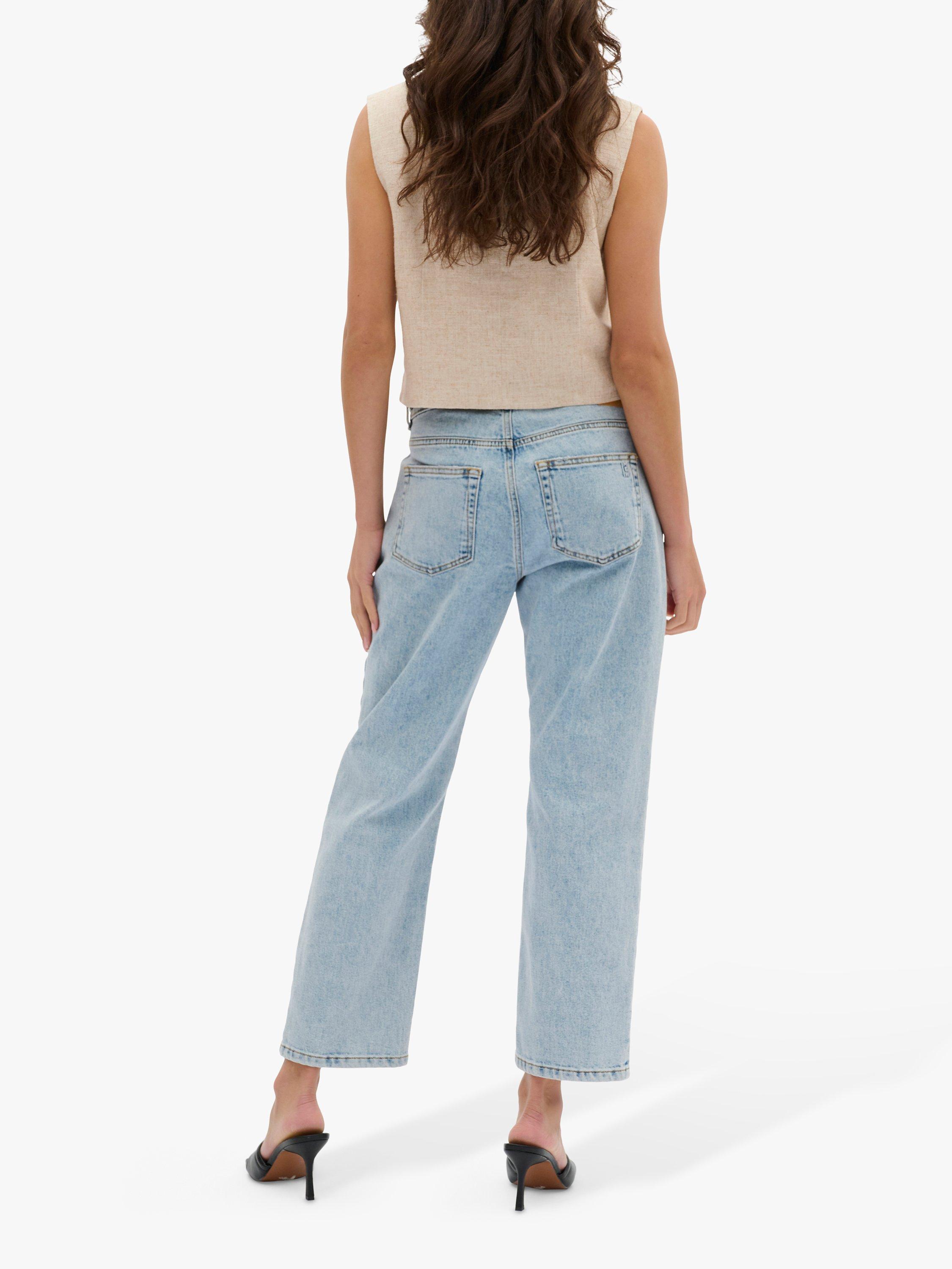 Product image 2 of 5, which shows MY ESSENTIAL WARDROBE Lavita V-neck Button Waistcoat, Oatmeal Melange, 14
